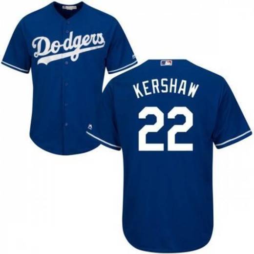 YQSB Camiseta Deportiva Baseball Jersey Grandes Ligas de béisbol # 22 Kershaw