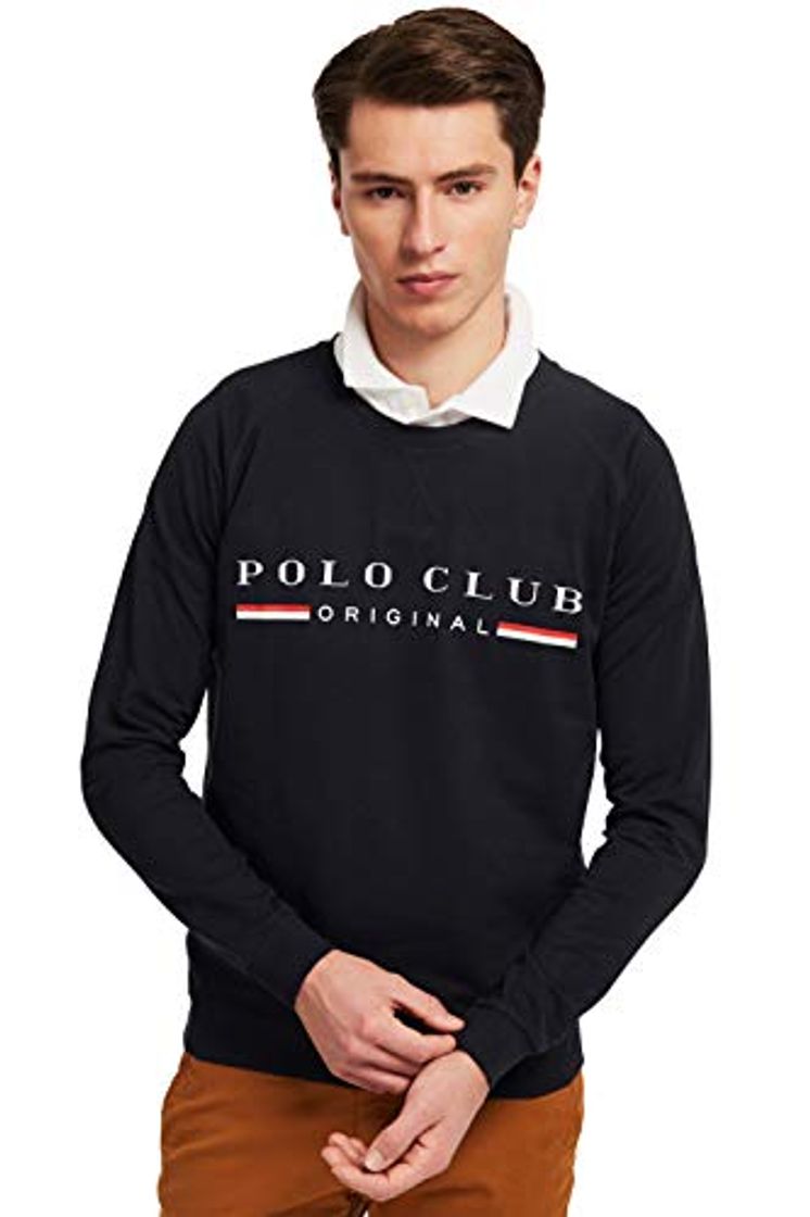 Moda POLO CLUB Sudadera Title Color Azul Marino Logo Bordado A Contraste para Hombre