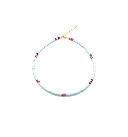 Necklace Heishi Blue – Joies by Lieke