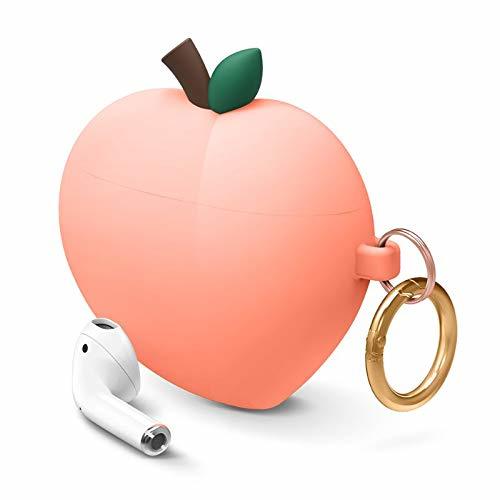 Product elago Funda Melocotón Peach Compatible con Apple AirPods 2 & 1-3D Diseño