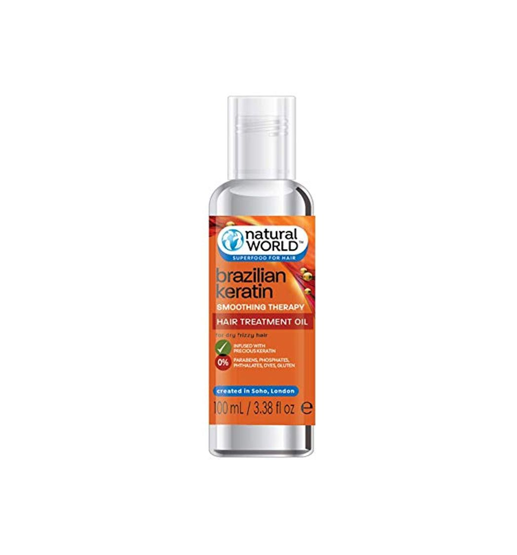 Producto Natural World - Terapia de alisado de queratina brasileña