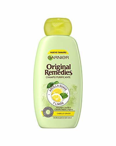 Social Garnier Original Remedies Arcilla Suave y Limón champú para pelo graso