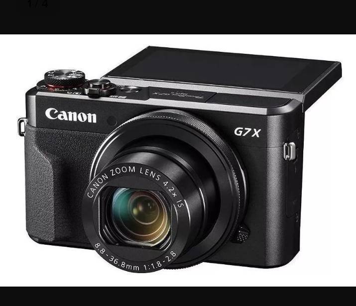 Product Canon PowerShot Serie G G7 X Mark II compacta preta 📸