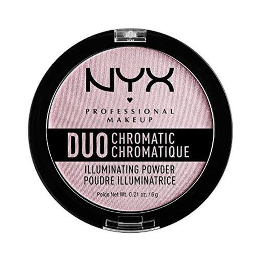 Nyx Professional Makeup Polvos Iluminadores Duo Chromatic Tono  2  Lavender