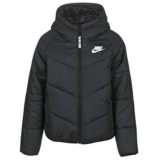 NIKE W NSW WR Syn Fill Jkt HD Hooded Jacket, Mujer, Black