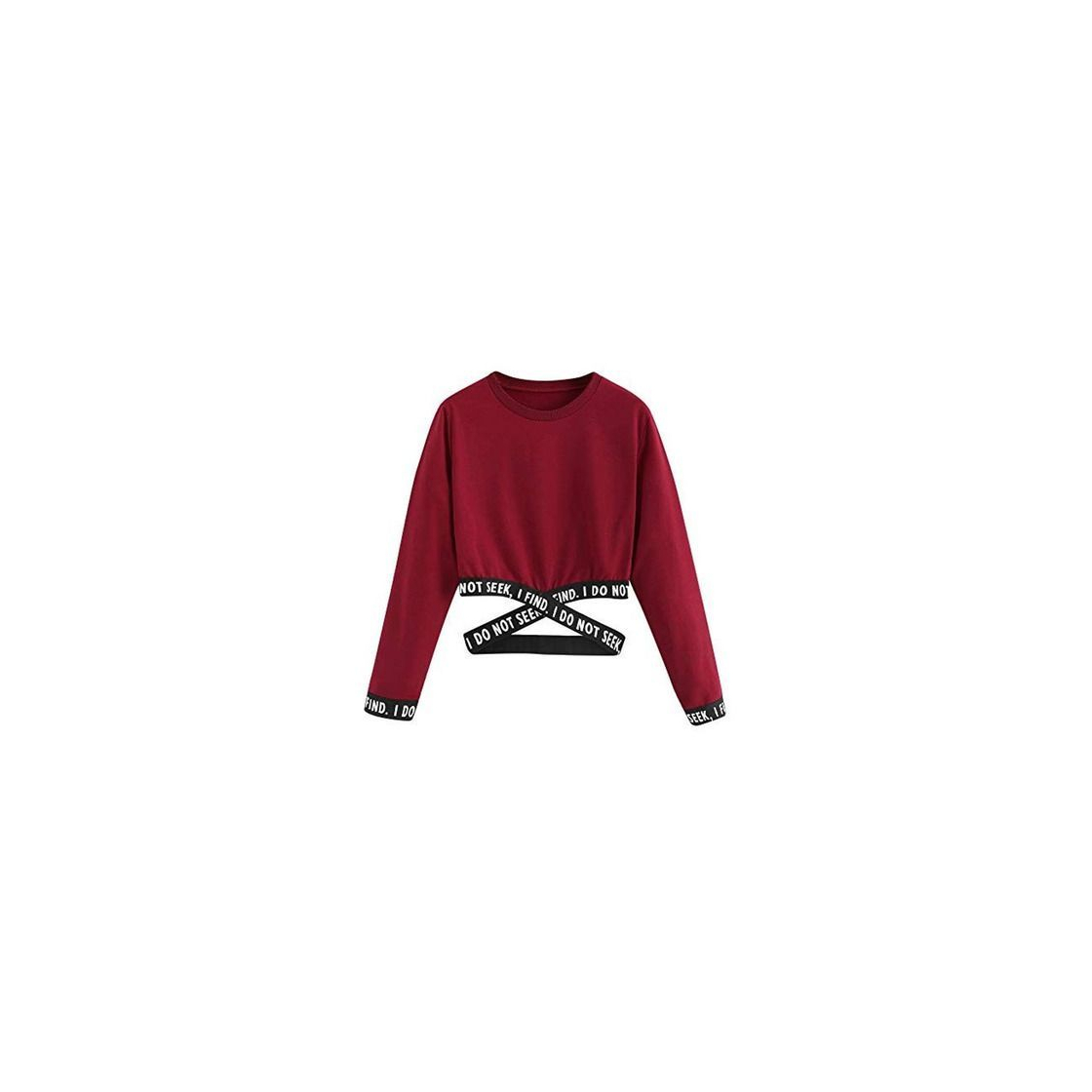 Social Sudaderas Sin Capucha Corta Tumblr Deporte Primavera Invierno para Mujer
