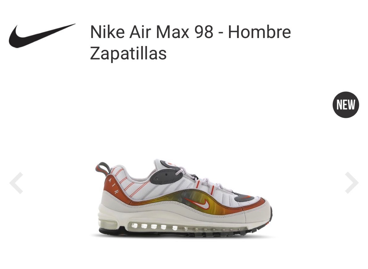 Moda Nike Air Max 98 - Hombre Zapatillas