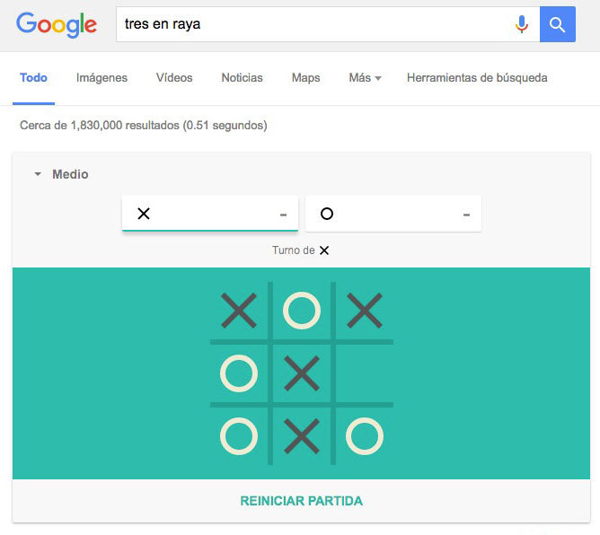 Fashion Tres en raya google