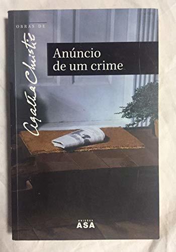 Libro Anúncio De Um Crime