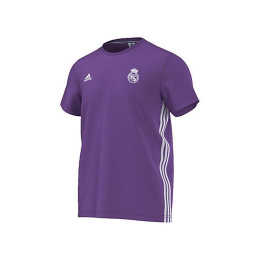 adidas Real Madrid 3S tee Camiseta, Hombre, Morado/Blanco