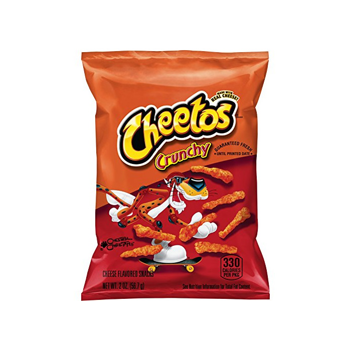 Social Cheetos Cheese Snacks, Crunchy, 2-Ounce Large Single Serve Bags