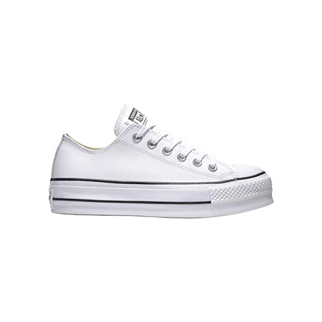Social Converse Chuck Taylor CTAS Lift Clean Ox, Zapatillas para Mujer, Blanco
