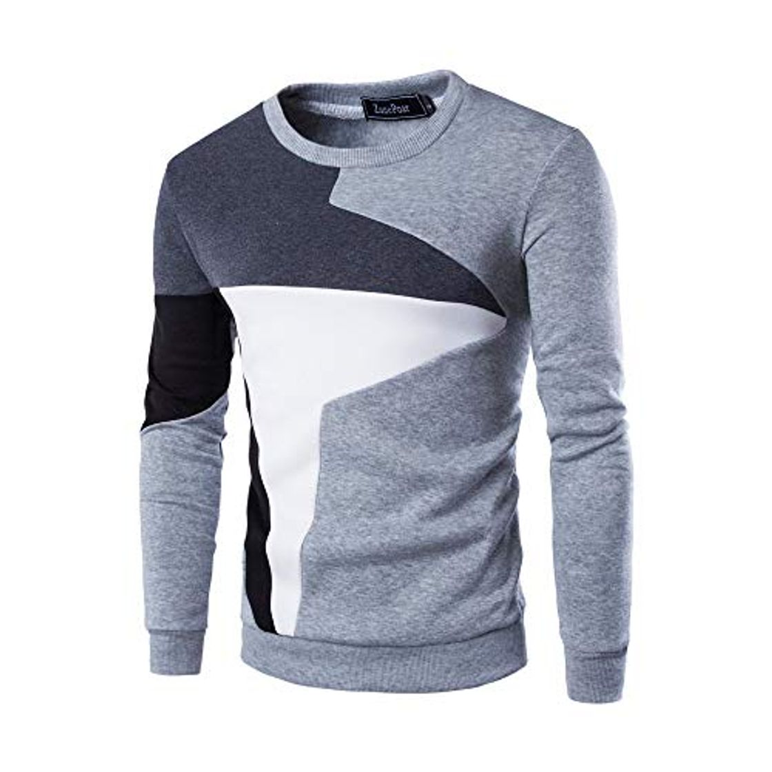 VPASS Sudadera para Hombre,Hombres Manga Larga Patchwork Sudadera con Capucha Tops tee