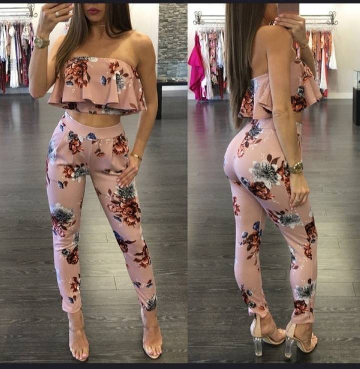 Moda Calça florada