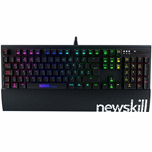 Social Newskill Hanshi Spectrum - Teclado mecánico gaming RGB con estructura metalica