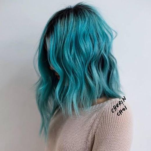 Hair color blue