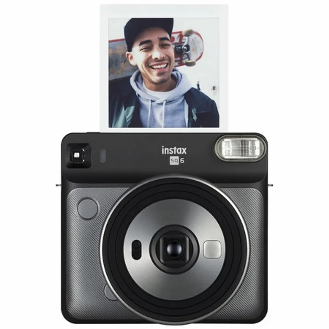 Electronics Fujifilm Instax SQ6 - Cámara analógica instantánea Formato Cuadrado, Color Blanco