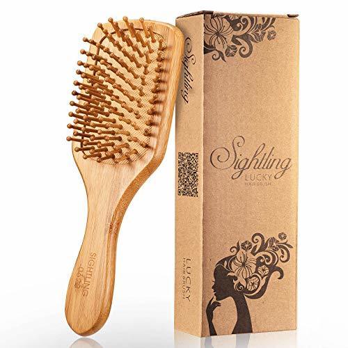 Social SIGHTLING Peine de Madera Natural Bambú del Pelo Cepillo para el Pelo