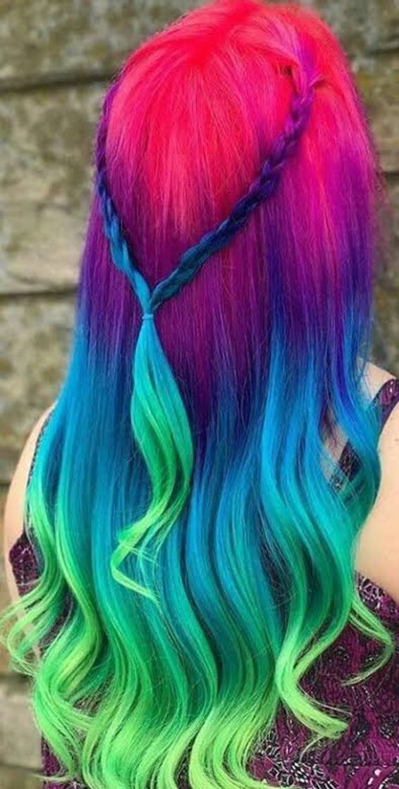 Moda Cabelo colorido lindo 