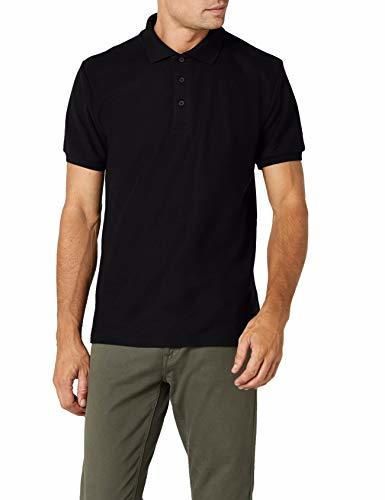 Fruit of the Loom Ss033m, Polo para Hombre, Negro