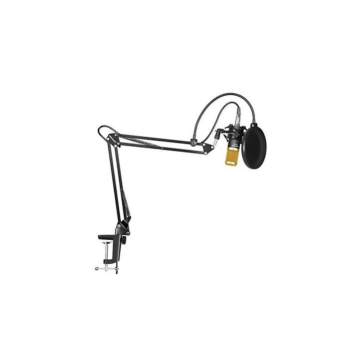 Electrónica Neewer NW-800 Micrófono Condensador Profesional Estudio y NW-35 Micrófono Grabación Ajustable Suspensión