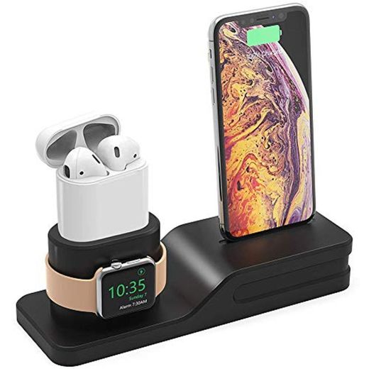 Freall 3 in 1 Silicone Charging Stand Charging Dock Mount Station Phone
