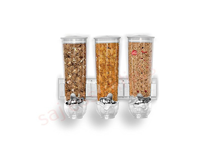 Product Dispensador de pared Smart Triple de Ballino para muesli y pienso seco