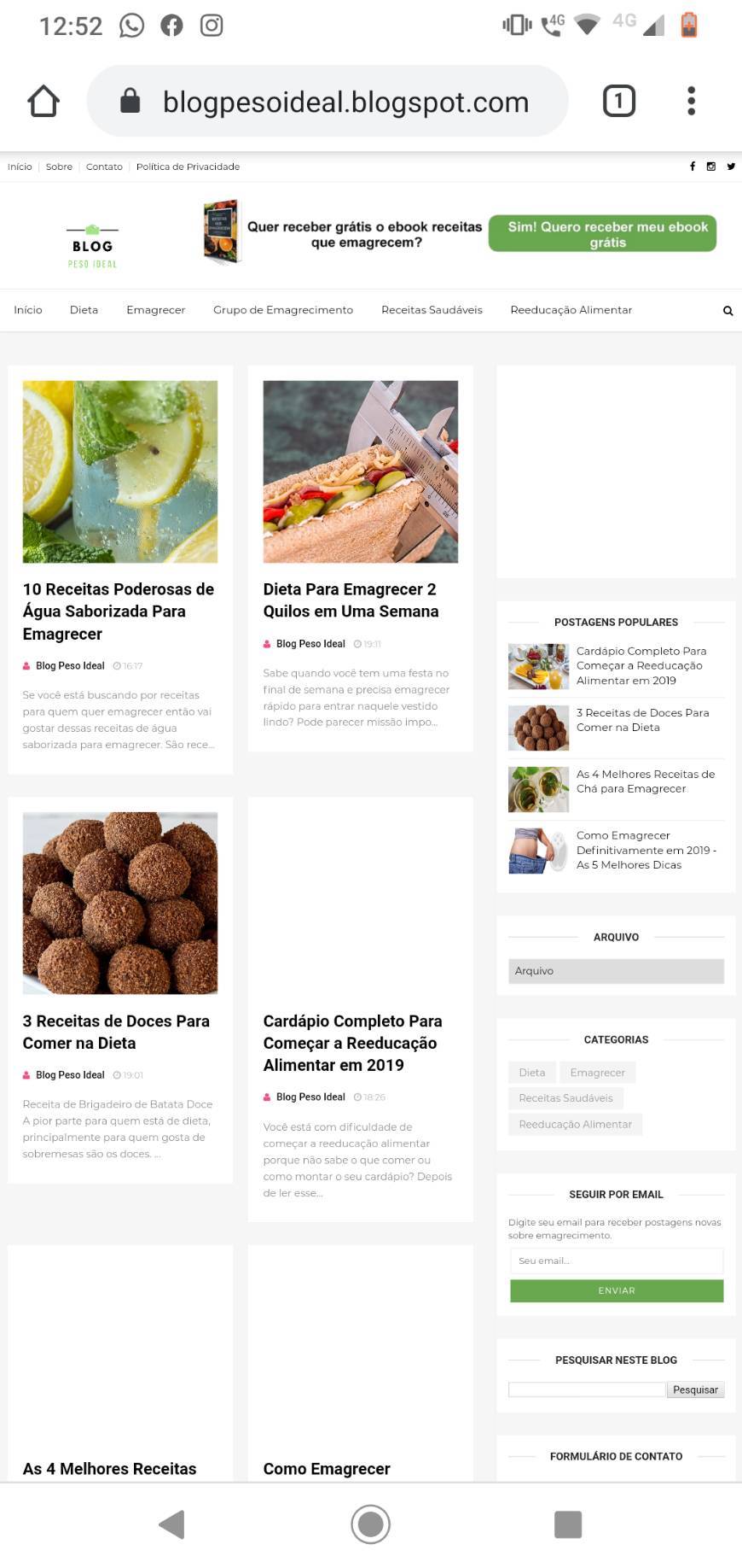 Blog Peso Ideal