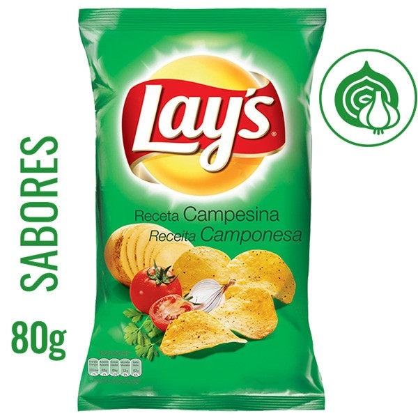 Batatas Fritas Lay's Camponesa 80 G