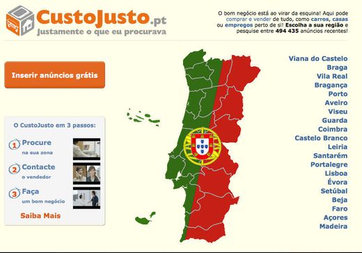 CustoJusto Portugal | Anúncios grátis, classificados grátis.
