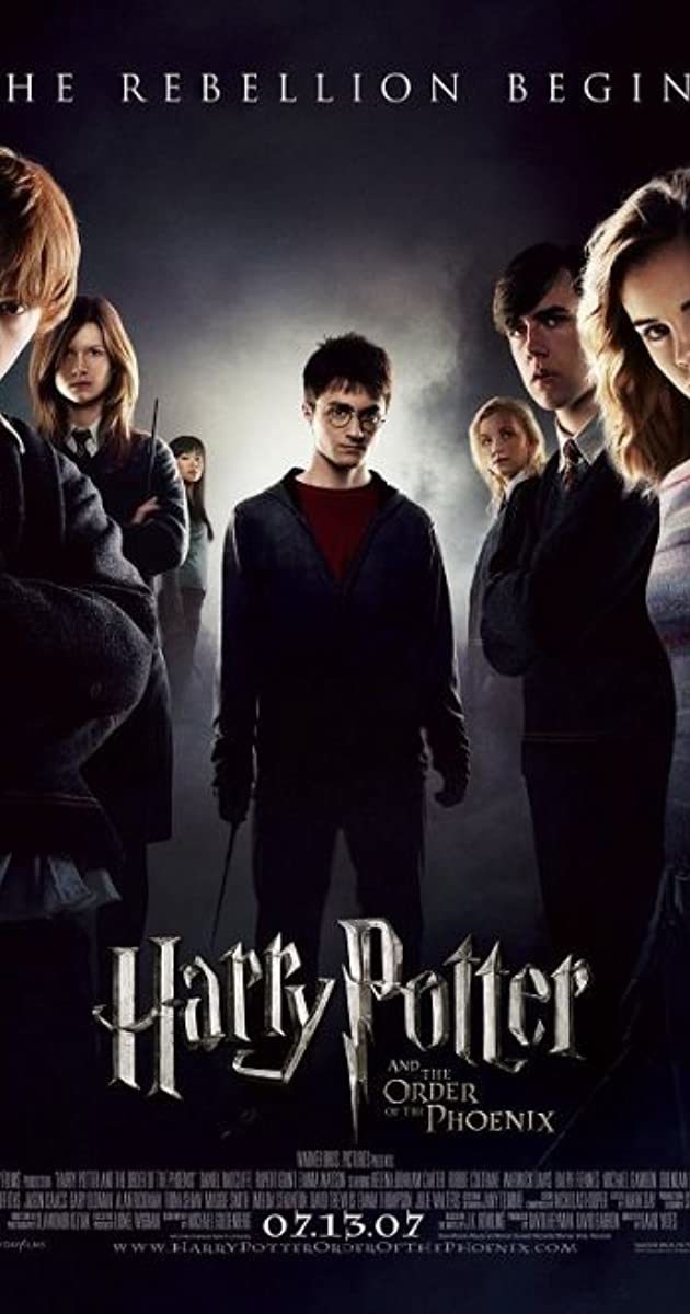 Película Harry Potter y la Orden del Fénix