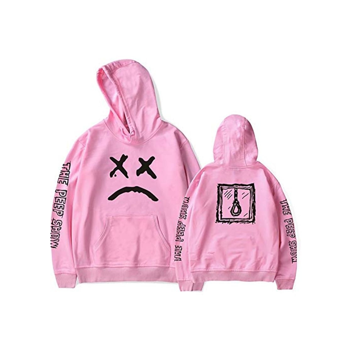 Moda Sudadera con Capucha y Estampado de Moda Unisex de Lil Peep Suéter de Cuello Redondo con Capucha Pullover Rapero de Hip Hop