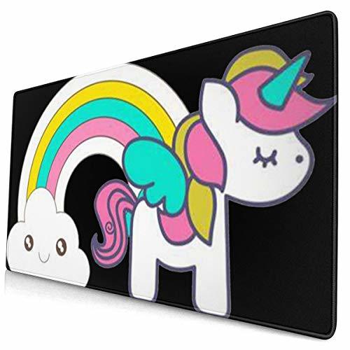 Social Unicor_n - Alfombrilla de ratón para oficina con bordes cosidos