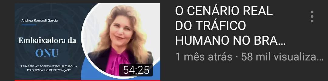 Moda Embaixadora da ONU e o tráfico humano