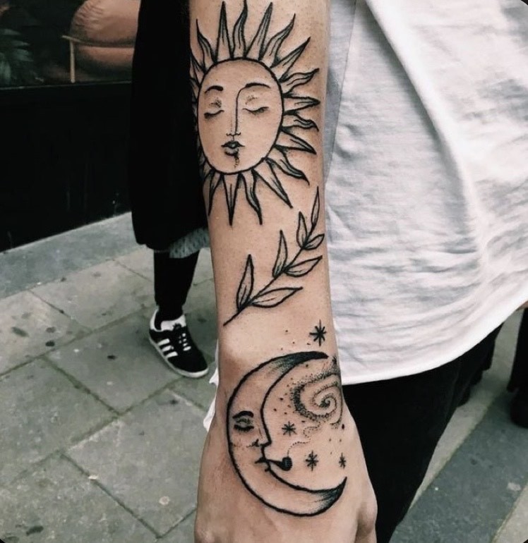Tatto Sol e Lua 🌓 🌞 