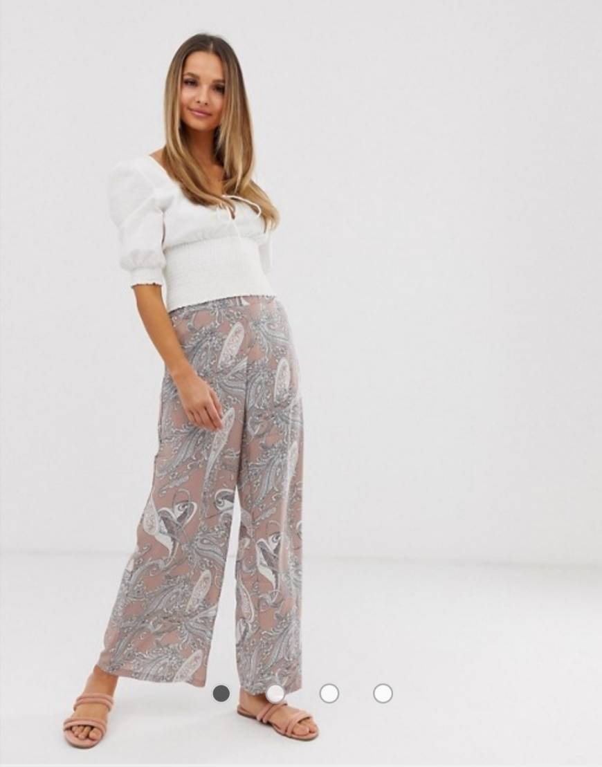 Pantalón con estampado de cachemire