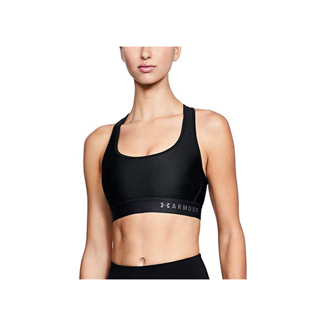 Fashion Under Armour Mid Crossback Sujetador Deportivo para Mujer, Ropa Interior Transpirable y