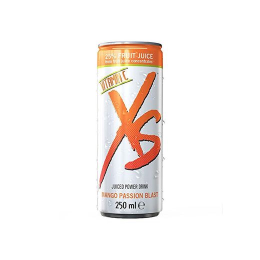 Amway bebida XS Juiced Power Drink mango Passion Blast 1 cartón de 12 latas