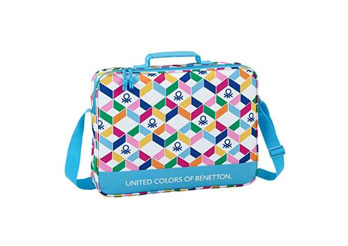Safta Maletín Benetton "Geometric" Oficial Para Ordenador 380x60x280mm