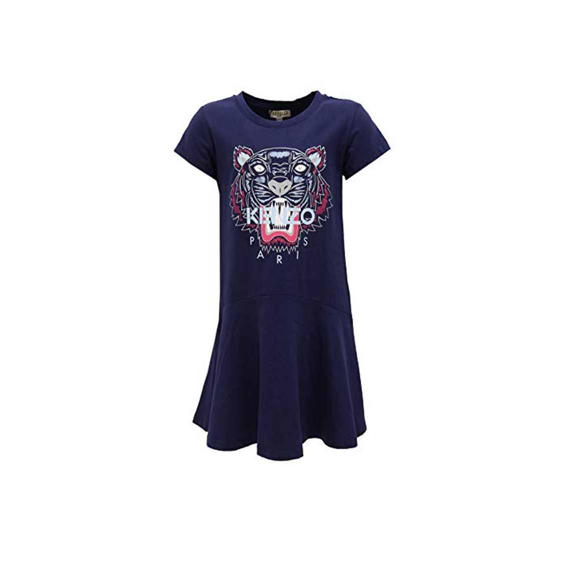 Social Kenzo 6563K Abito Bimba Girl Kids Vestito Cotton Blue Dress [8 Years]