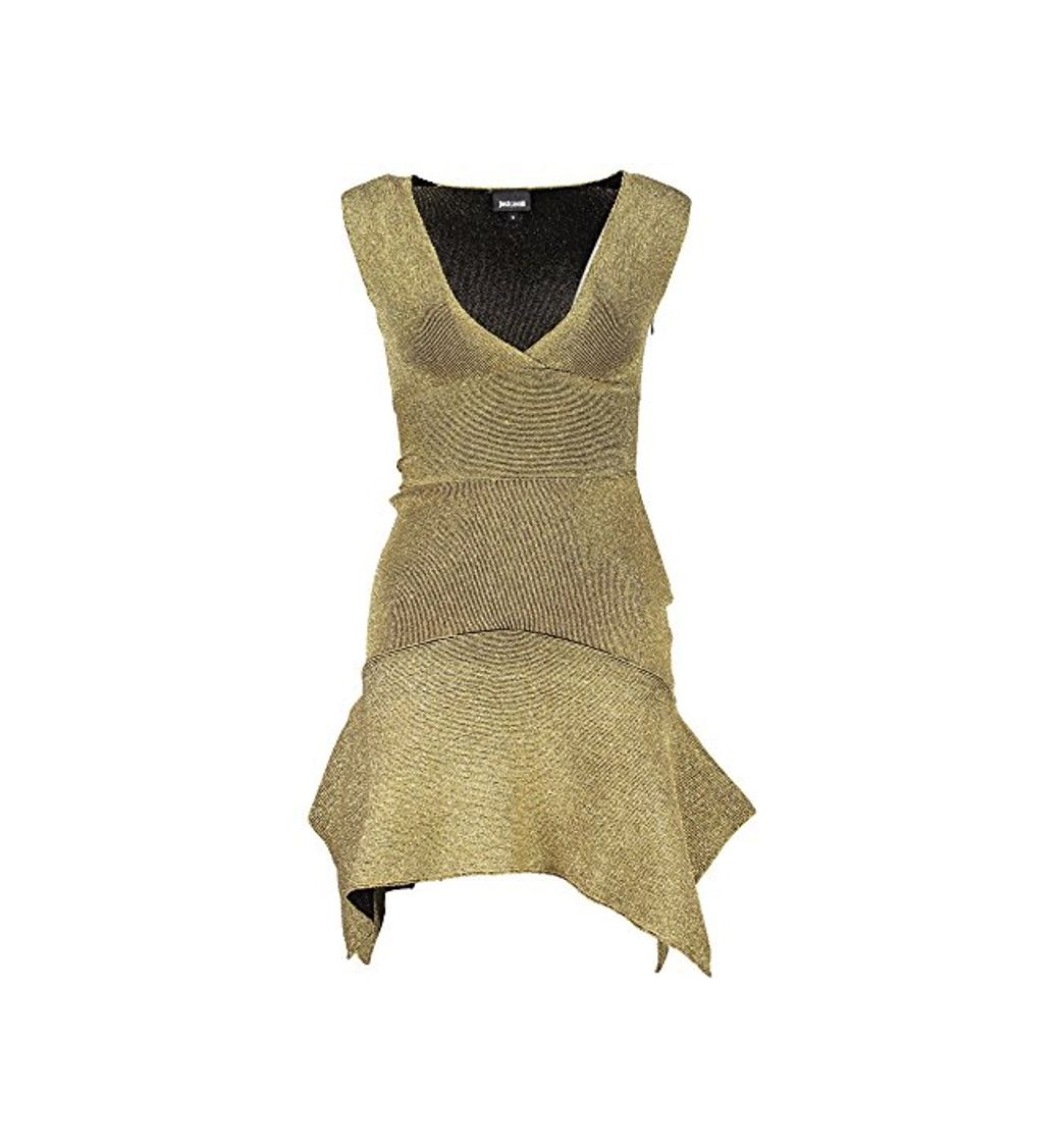 Social Just Cavalli S04CT0748 Vestido Corto Mujer Oro 906 S