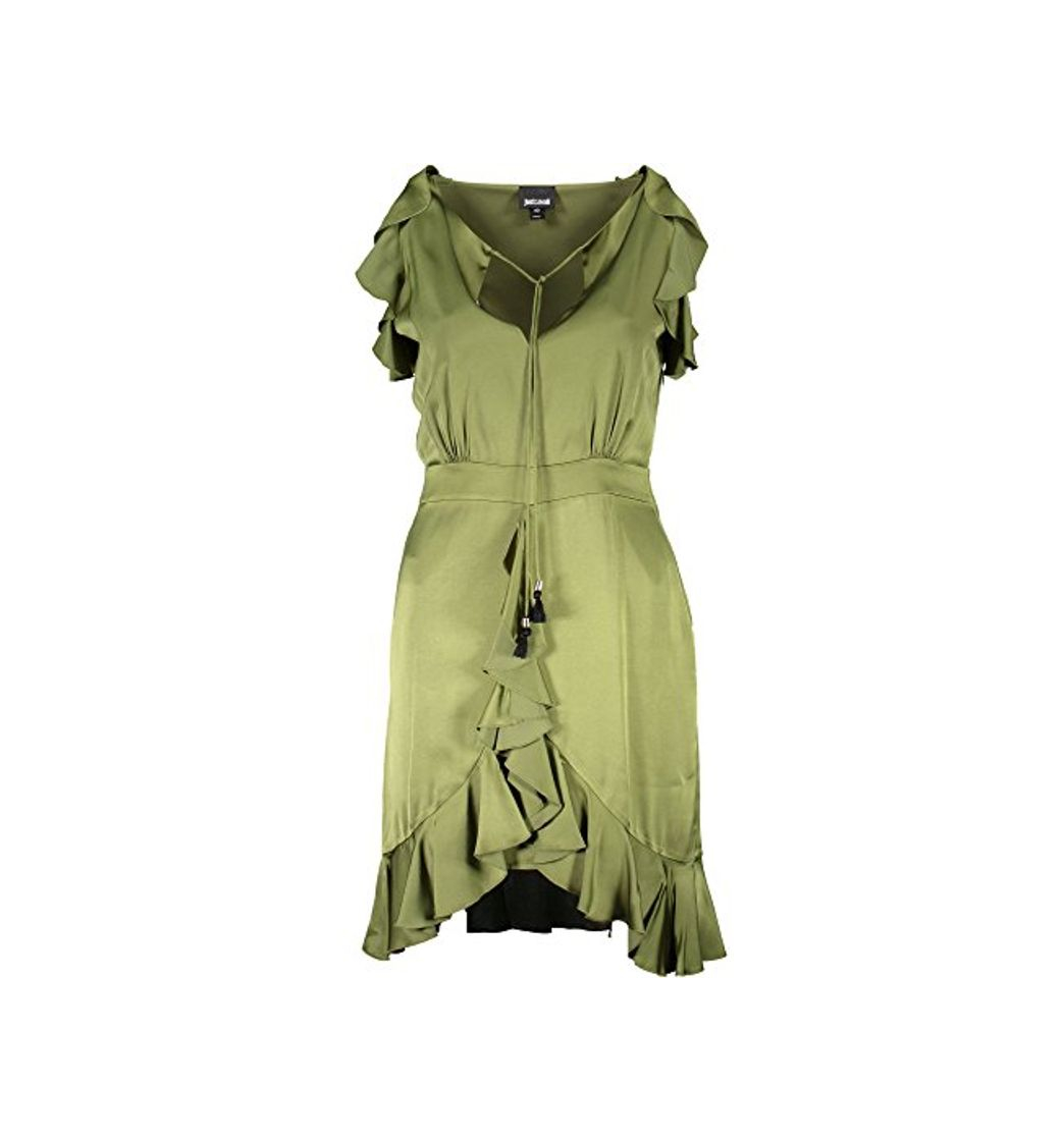 Social Just Cavalli S04CT0734 Vestido Corto Mujer Verde 706 40