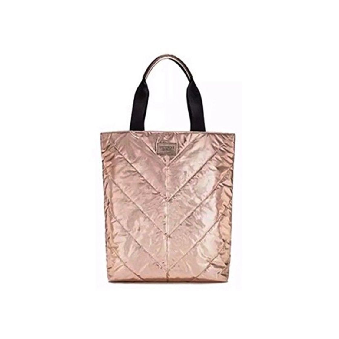 Electrónica Victoria's Secret Beige Canvas Rose Gold Tote Bag SPRING 2017 Limited Edition