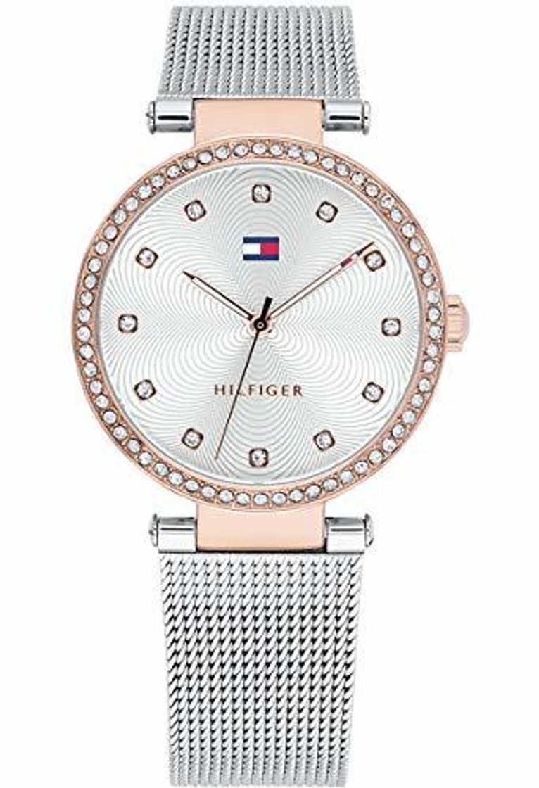 Social Tommy Hilfiger Reloj Análogo clásico para Mujer de Cuarzo con Correa en