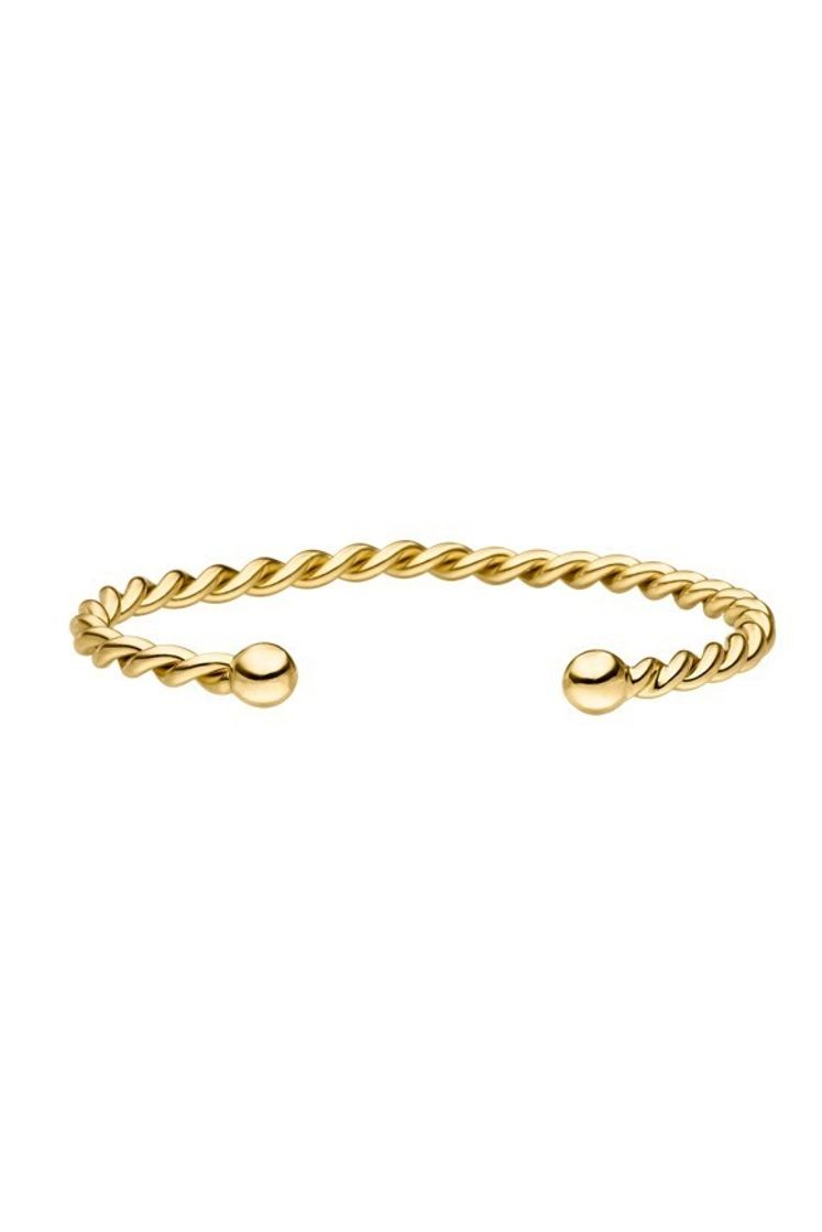 Social VINTAGE CLASSIC TWISTED CUFF 18K GOLD PLATED |Paul Valentine