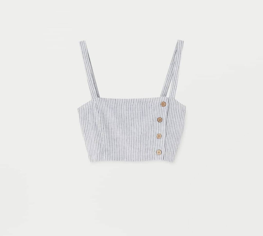 Social Top de tirantes con botones