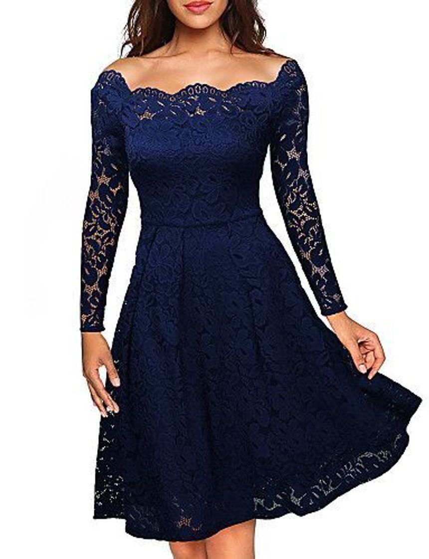 Lugares HX fashion Vestidos Mujer Tallas Grandes Elegante Verano Mangas 3/4 V Cuello