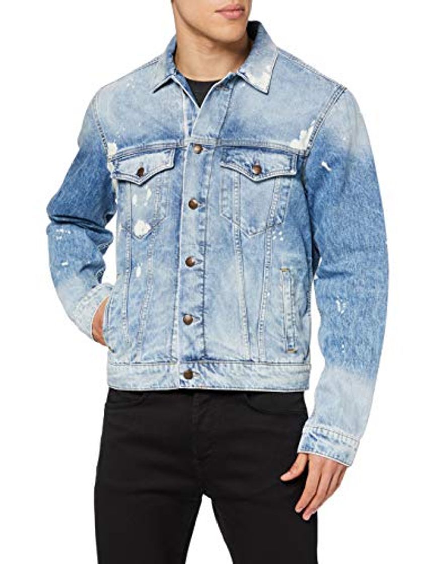 Moda Pepe Jeans Pinner Random Chaqueta, Azul