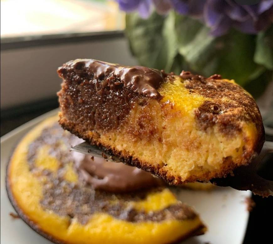 Social Bolo te tangerina e chocolate 