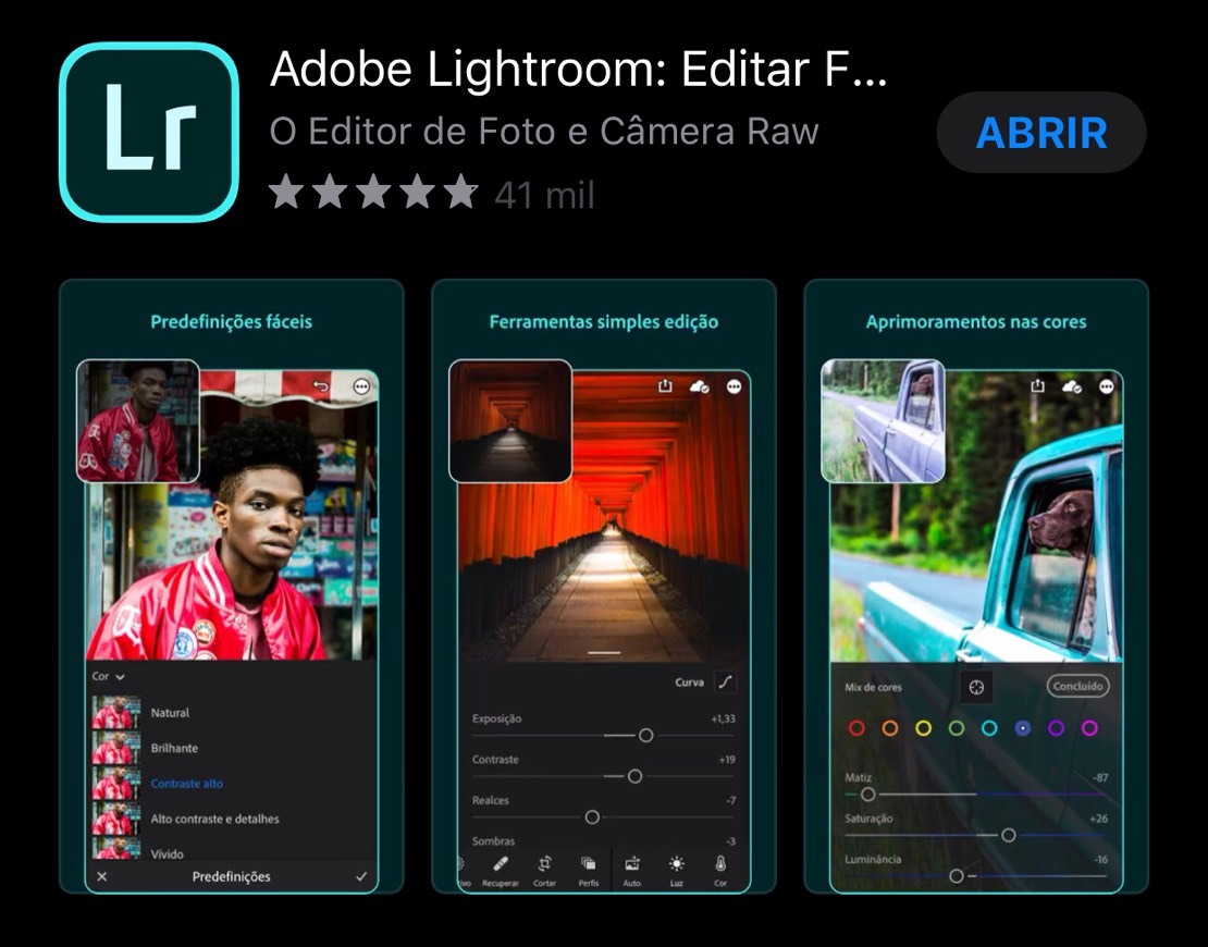 App Adobe Lightroom - Photo Studio